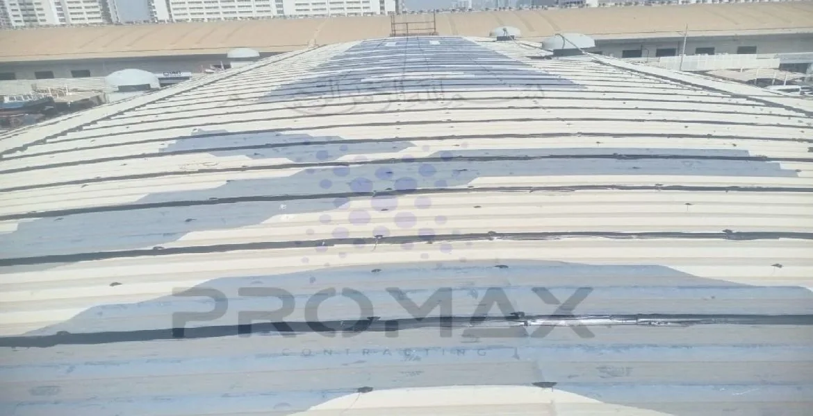 Al Bawardy - metal roof waterproofing project by Promax in Dubai, UAE